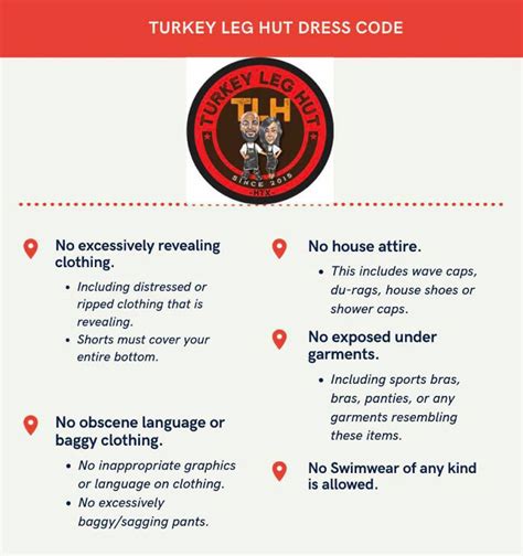 turkey leg hut dress code|New Dress Code Policy: Please know...